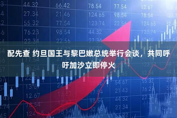 配先查 约旦国王与黎巴嫩总统举行会谈，共同呼吁加沙立即停火
