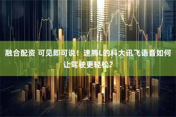融合配资 可见即可说！速腾L的科大讯飞语音如何让驾驶更轻松？