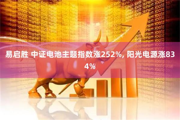 易启胜 中证电池主题指数涨252%, 阳光电源涨834%
