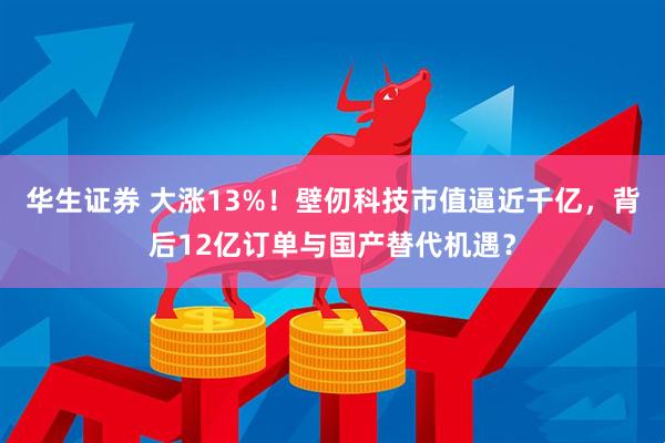 华生证券 大涨13%！壁仞科技市值逼近千亿，背后12亿订单与国产替代机遇？